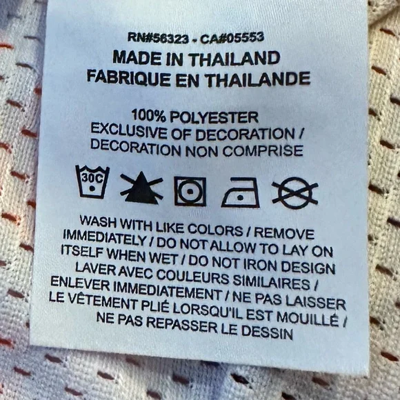 Nike Men's Orange and Gray Patterned Shirt - Picture 11 of 12